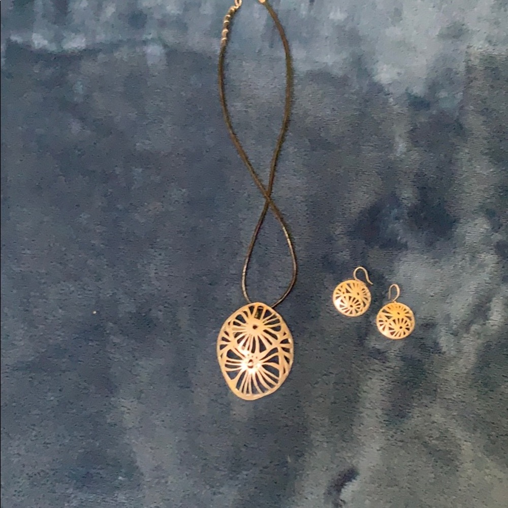 Necklace and earrings